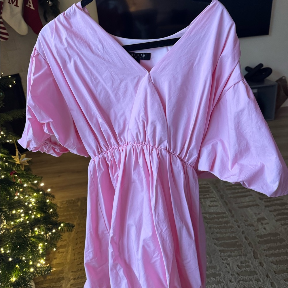 Beulah Pink Midi Dress